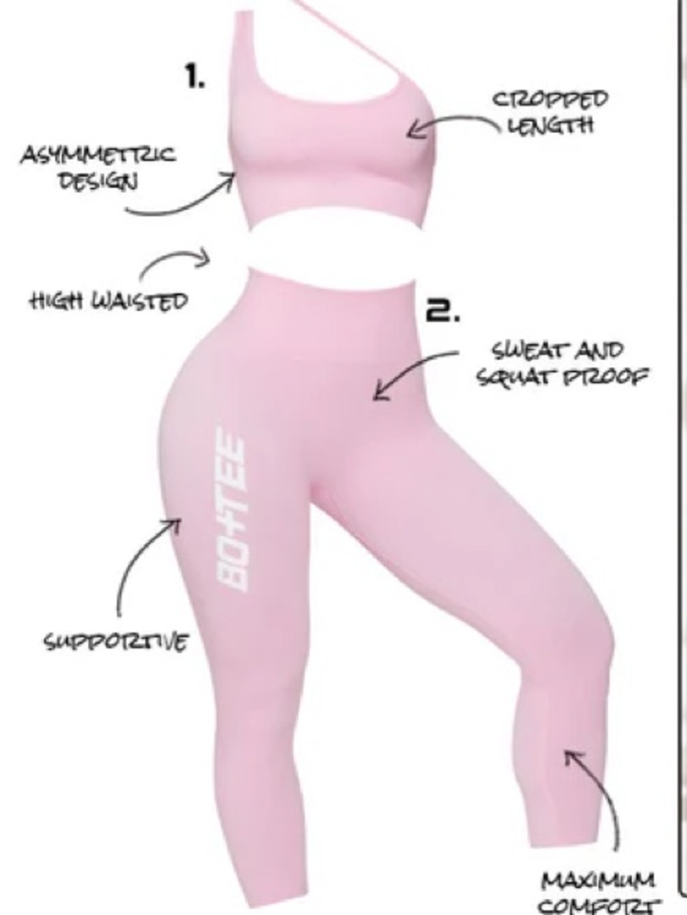 Bo+Tee Kore Collection Pink Set - Picture 5 of 5
